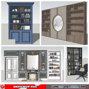 Bookself - Sketchup Models By Nha Tay