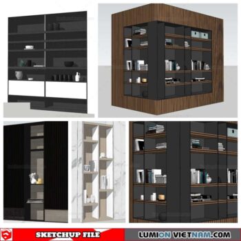 Bookself - Sketchup Models By Nha Tay