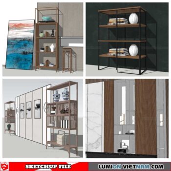 Bookself - Sketchup Models By Nha Tay