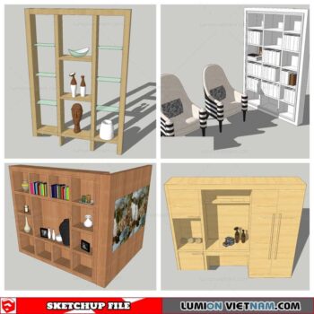 Bookself - Sketchup Models By Nha Tay