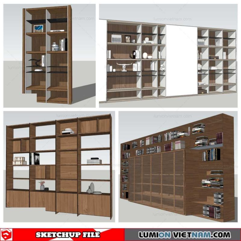 Bookself - Sketchup Models By Nha Tay