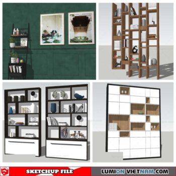 Bookself - Sketchup Models By Nha Tay