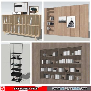 Bookself - Sketchup Models By Nha Tay