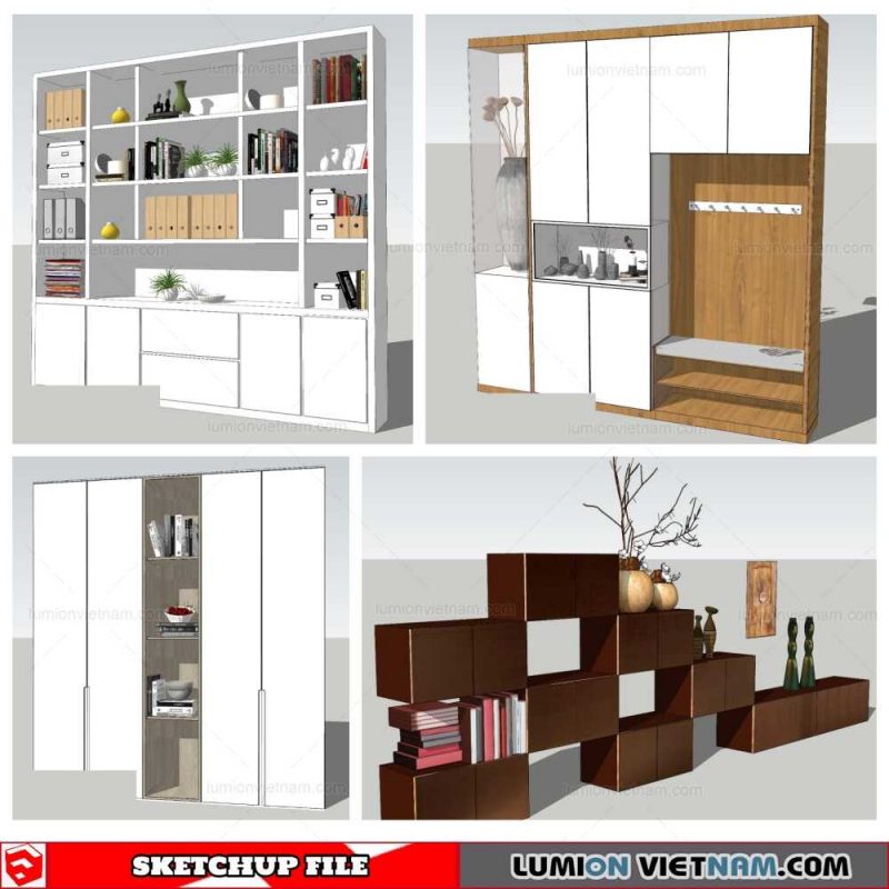 Bookself - Sketchup Models By Nha Tay