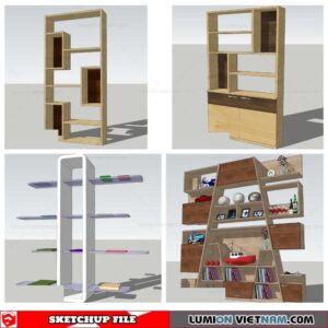 Bookself - Sketchup Models By Nha Tay