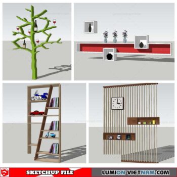 Bookself - Sketchup Models By Nha Tay