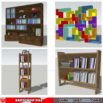 Bookself - Sketchup Models By Nha Tay