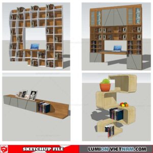 Bookself - Sketchup Models By Nha Tay