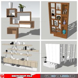 Bookself - Sketchup Models By Nha Tay