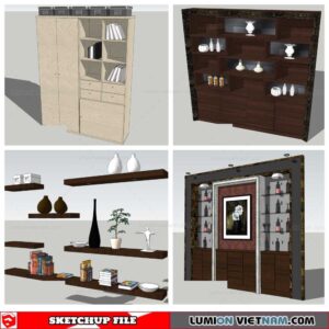 Bookself - Sketchup Models By Nha Tay