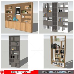Bookself - Sketchup Models By Nha Tay