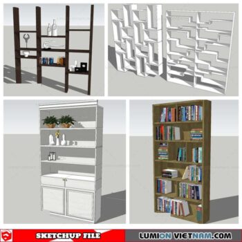 Bookself - Sketchup Models By Nha Tay