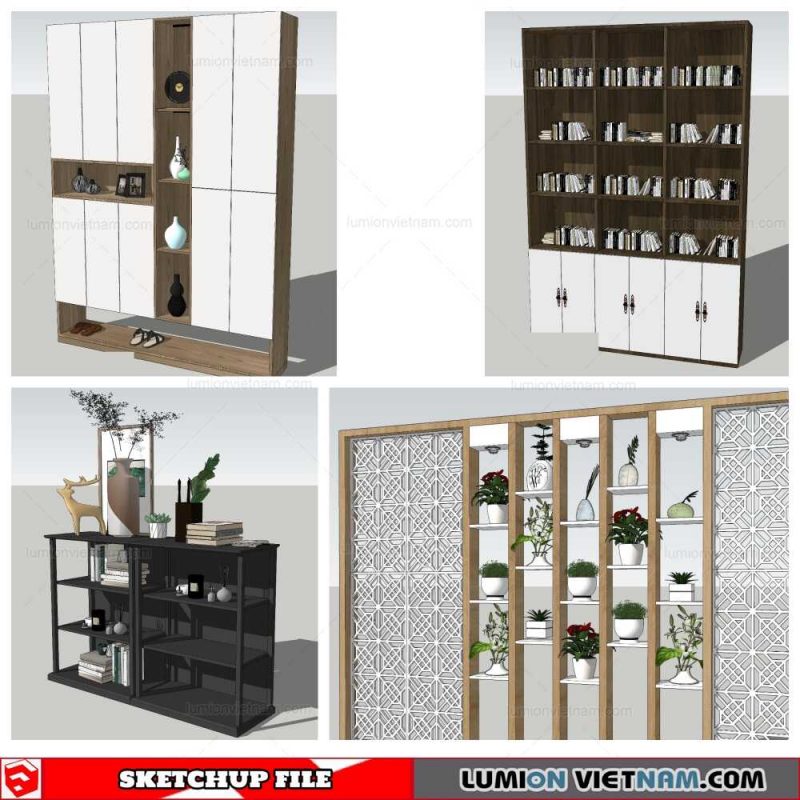 Bookself - Sketchup Models By Nha Tay