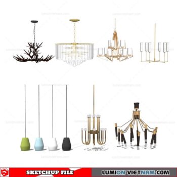 Ceiling light - Sketchup Models By Cuong Covua