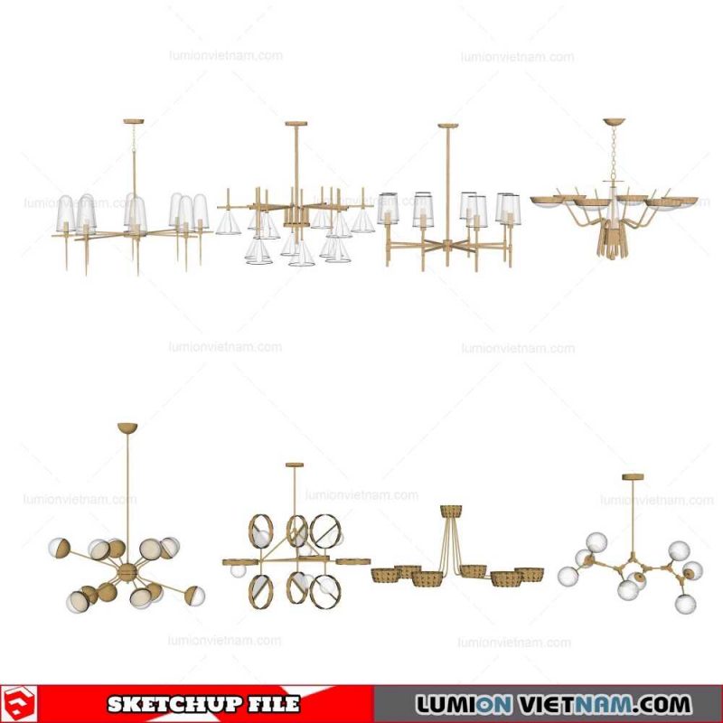 Ceiling light - Sketchup Models By Cuong Covua