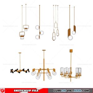 Ceiling light - Sketchup Models By Cuong Covua