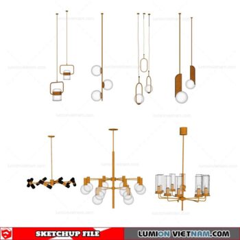 Ceiling light - Sketchup Models By Cuong Covua