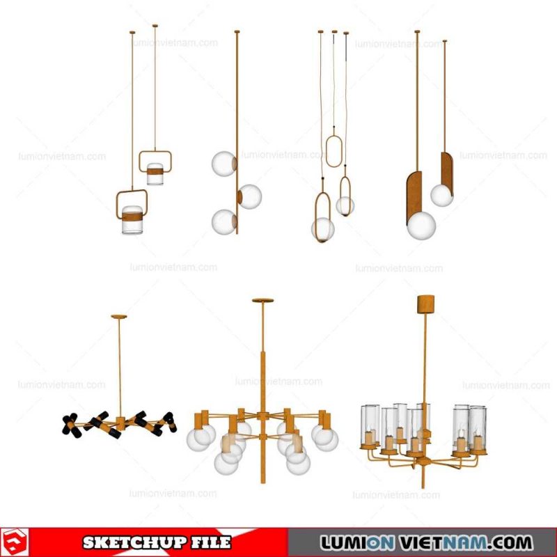 Ceiling light - Sketchup Models By Cuong Covua