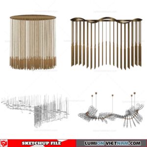 Ceiling light - Sketchup Models By Cuong Covua