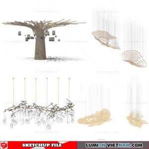 Ceiling light - Sketchup Models By Cuong Covua