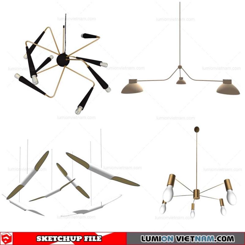 Ceiling light - Sketchup Models By Cuong Covua