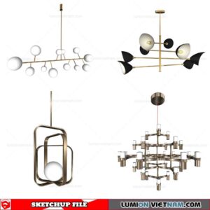 Ceiling light - Sketchup Models By Cuong Covua