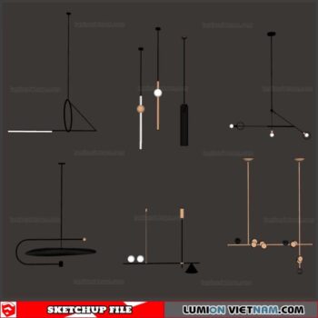 Ceiling light - Sketchup Models By Cuong Covua