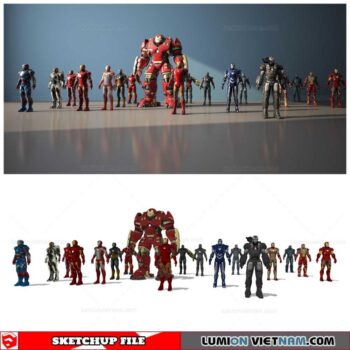 Iron Man All Armors - Sketchup Models