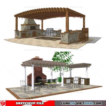 Pergola - Sketchup Models By Cuong covua