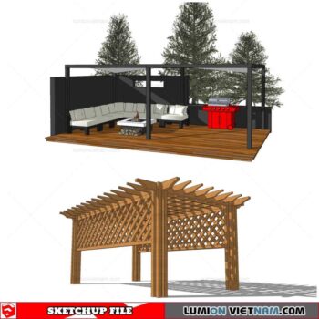 Pergola - Sketchup Models By Cuong covua