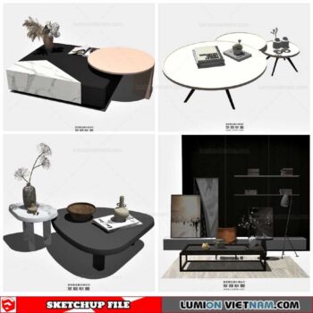 Table Side - Sketchup Models By Cuong covua