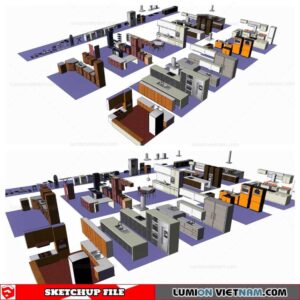Kitchen Cabinet and Appliances - Sketchup Models