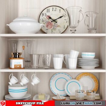 Kitchen Utensils Set - Sketchup Models By Minh Nguyen