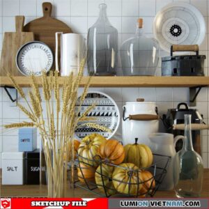 Kitchen Utensils Set - Sketchup Models By Minh Nguyen