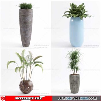 Plant Pots - Sketchup Models