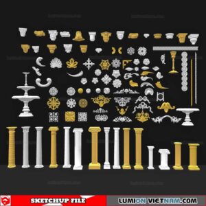 Classic Details - Sketchup Models By Cuong Covua