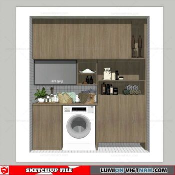Washing machine cabinet - Sketchup Models By Minh nguyen