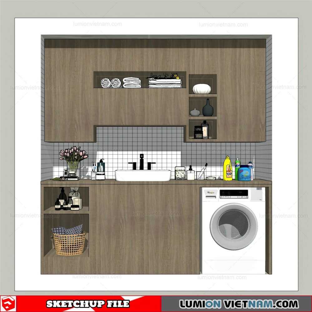 061021-Washing-Machine-Cabinet-(11)-Sketchup-Models