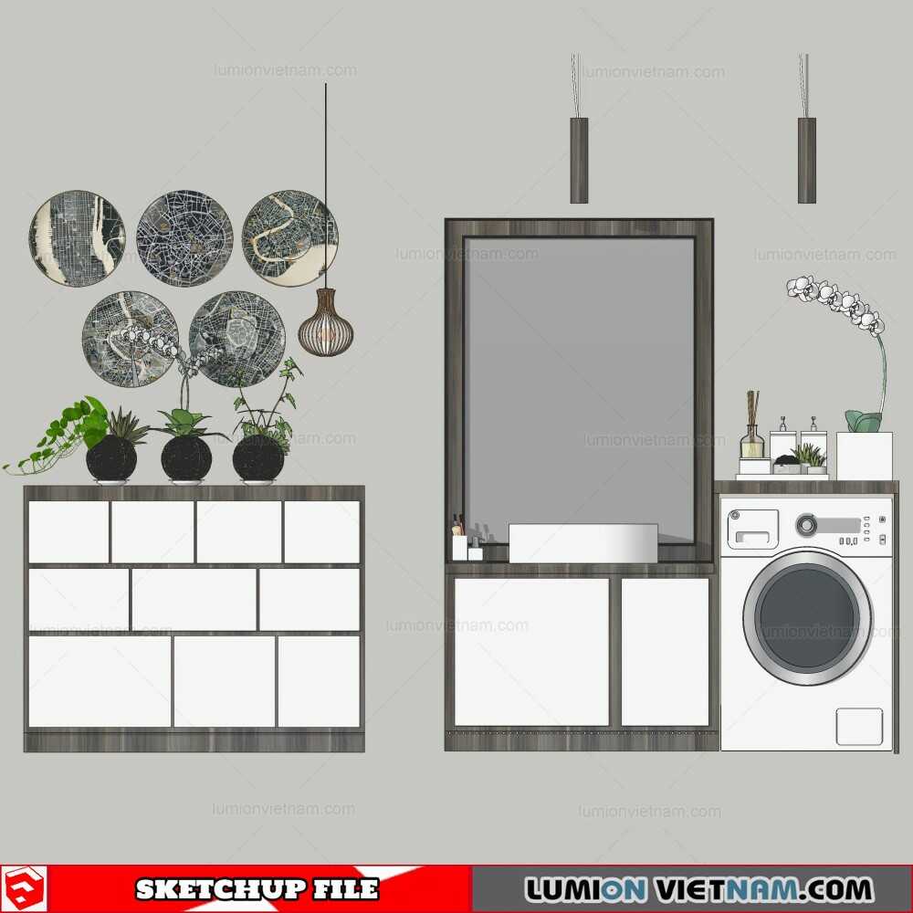 061021-Washing-Machine-Cabinet-(12)-Sketchup-Models
