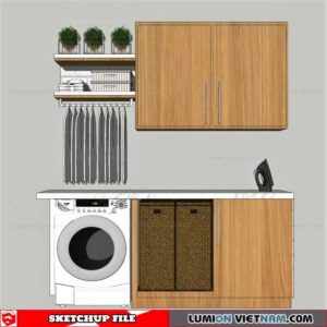 Washing machine cabinet - Sketchup Models By Minh nguyen