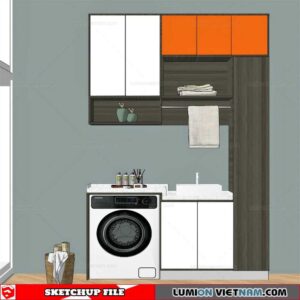 Washing machine cabinet - Sketchup Models By Minh nguyen