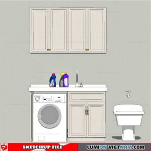 Washing machine cabinet - Sketchup Models By Minh nguyen
