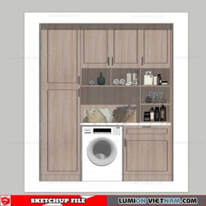 Washing machine cabinet - Sketchup Models By Minh nguyen
