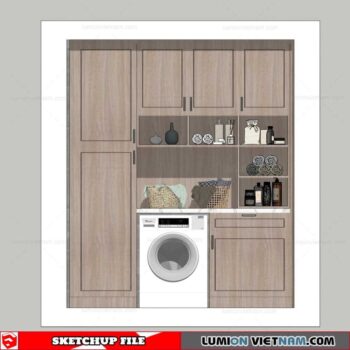 Washing machine cabinet - Sketchup Models By Minh nguyen
