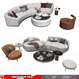 Sofa Set - Sketchup Models By Darchviz