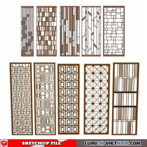 CNC Wall Panel - Sketchup Models By Cuong Covua