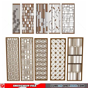 CNC Wall Panel - Sketchup Models By Cuong Covua