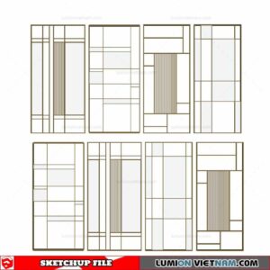 CNC Wall Panel - Sketchup Models By Cuong Covua