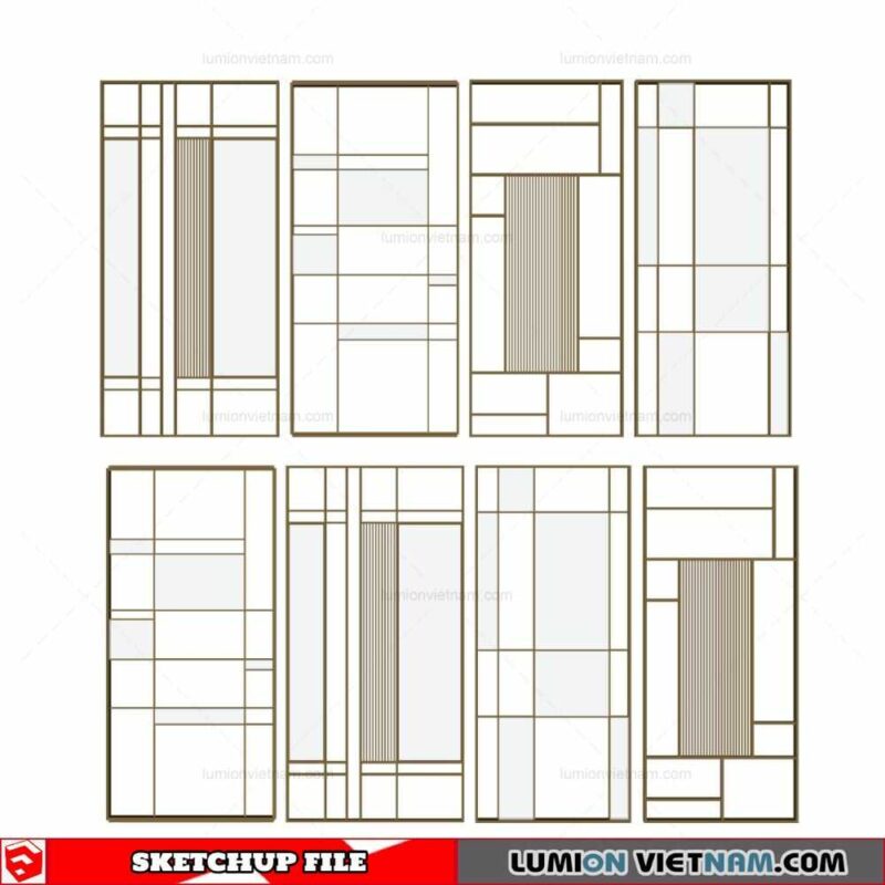 CNC Wall Panel - Sketchup Models By Cuong Covua