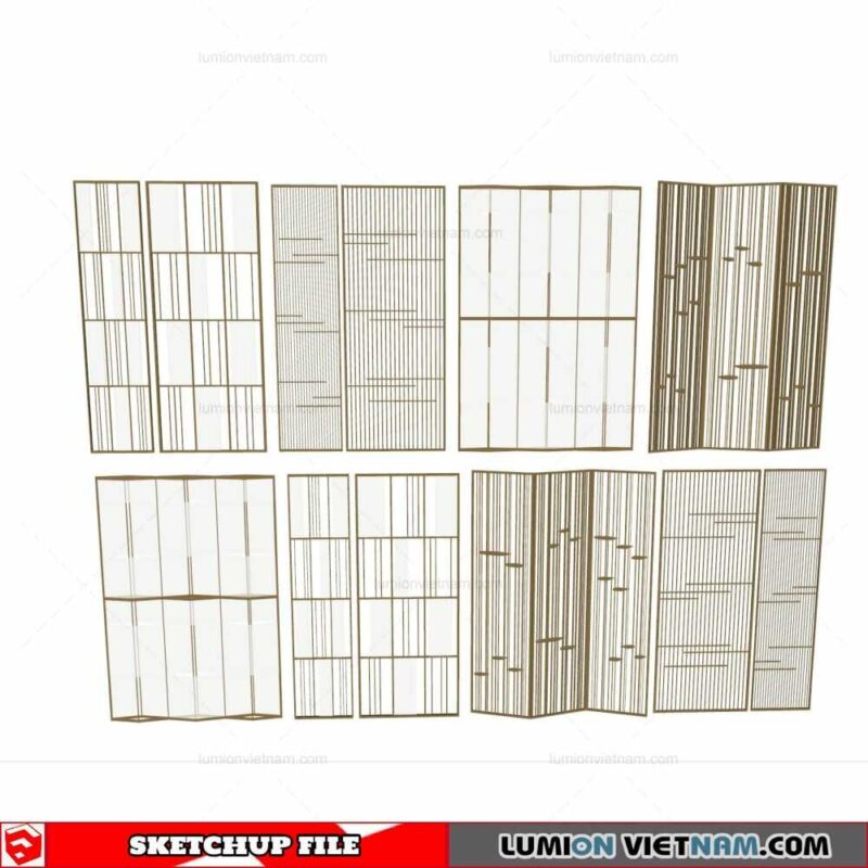 CNC Wall Panel - Sketchup Models By Cuong Covua